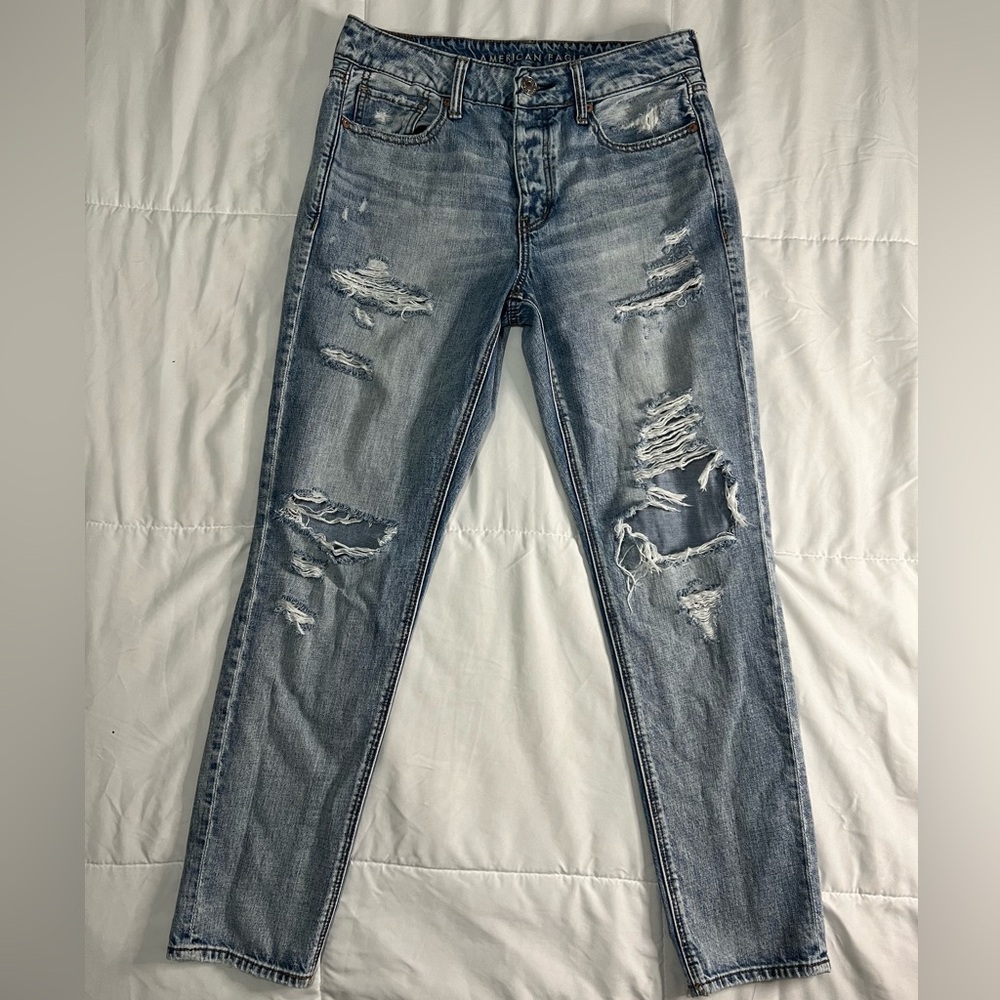 Women’s American Eagle Tomgirl Jeans Size 8 Long